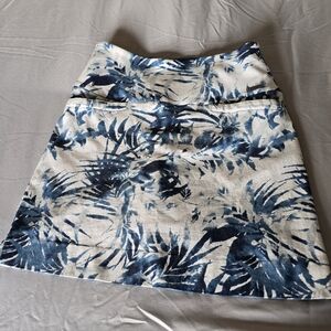 Set Of 2 Skorts, Blue Floral And Black